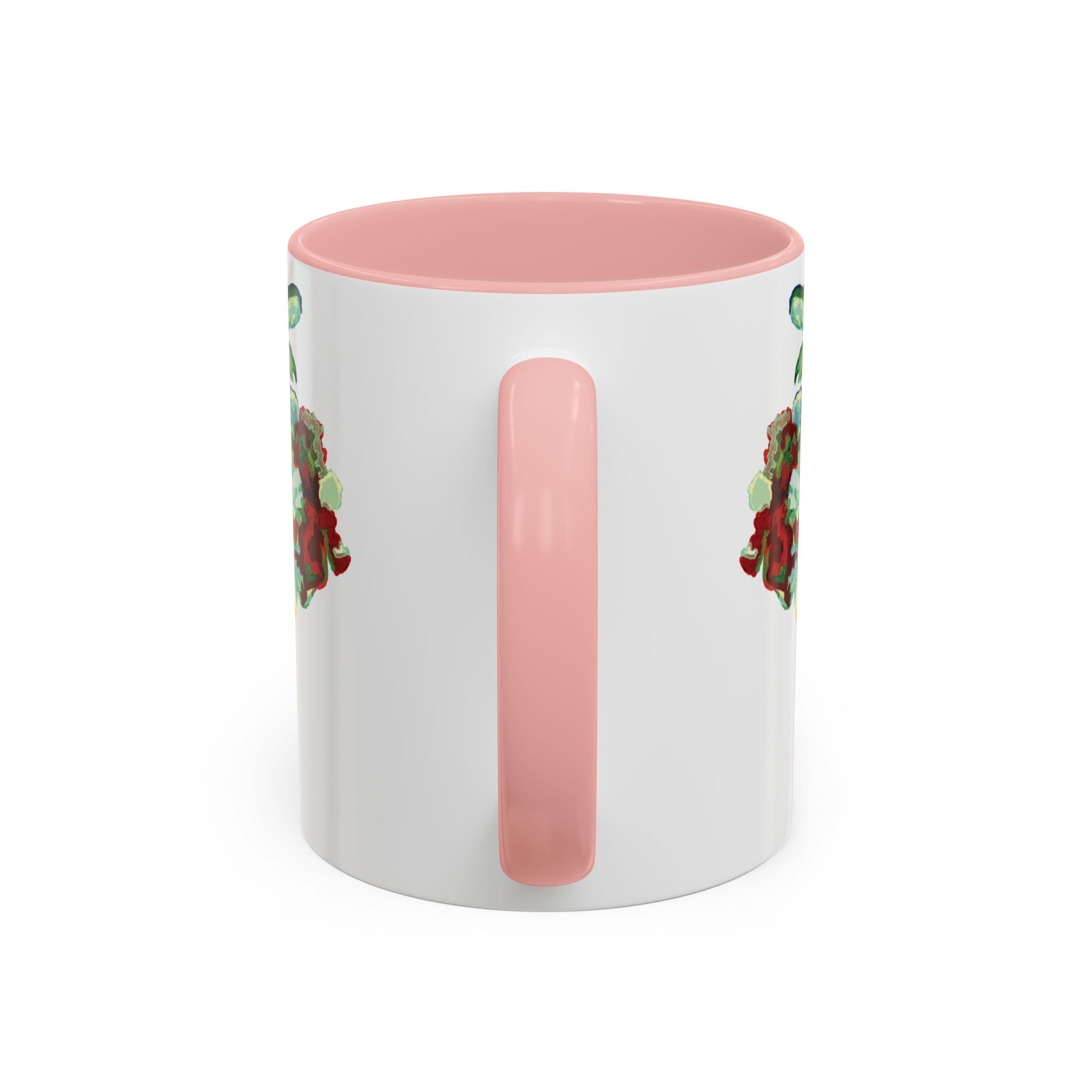 Rooster Two Tone Ceramic Coffee Mugs - Blue Cava