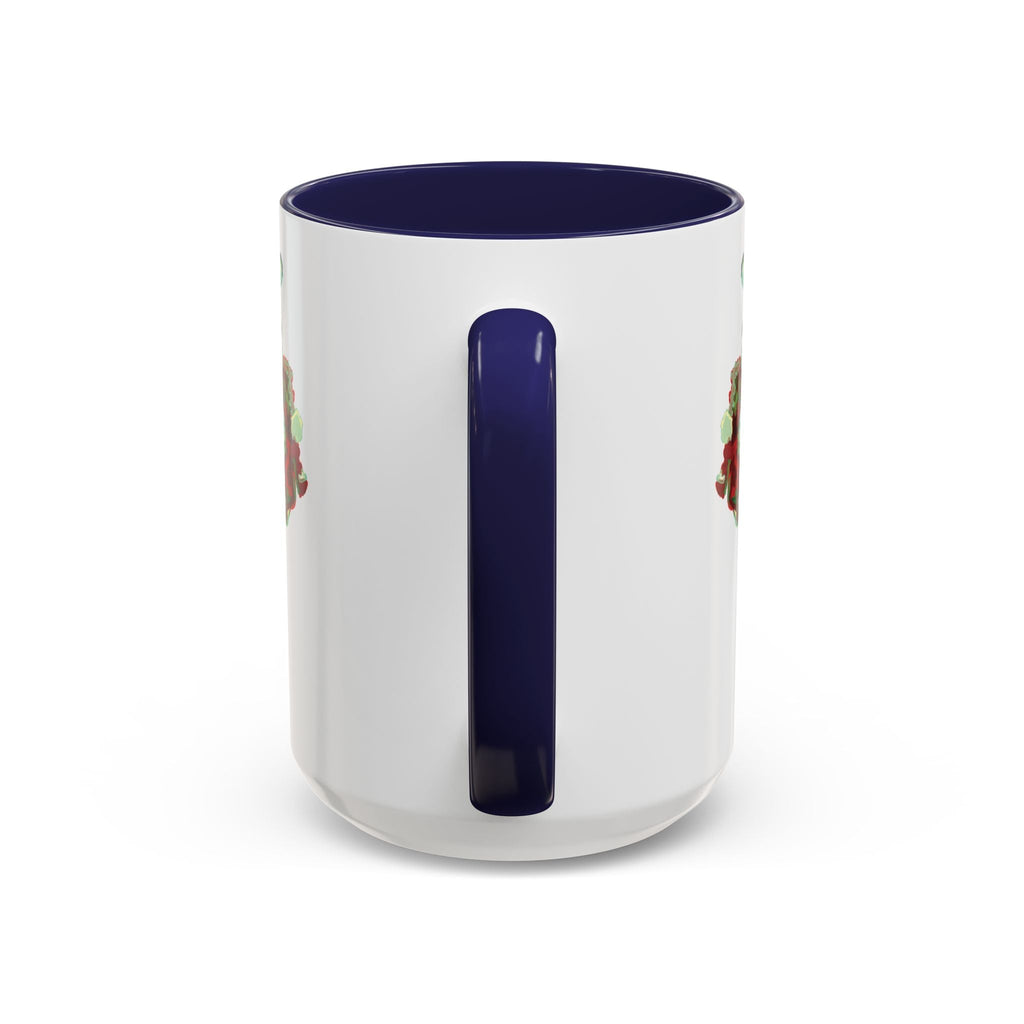 Rooster Two Tone Ceramic Coffee Mugs - Blue Cava