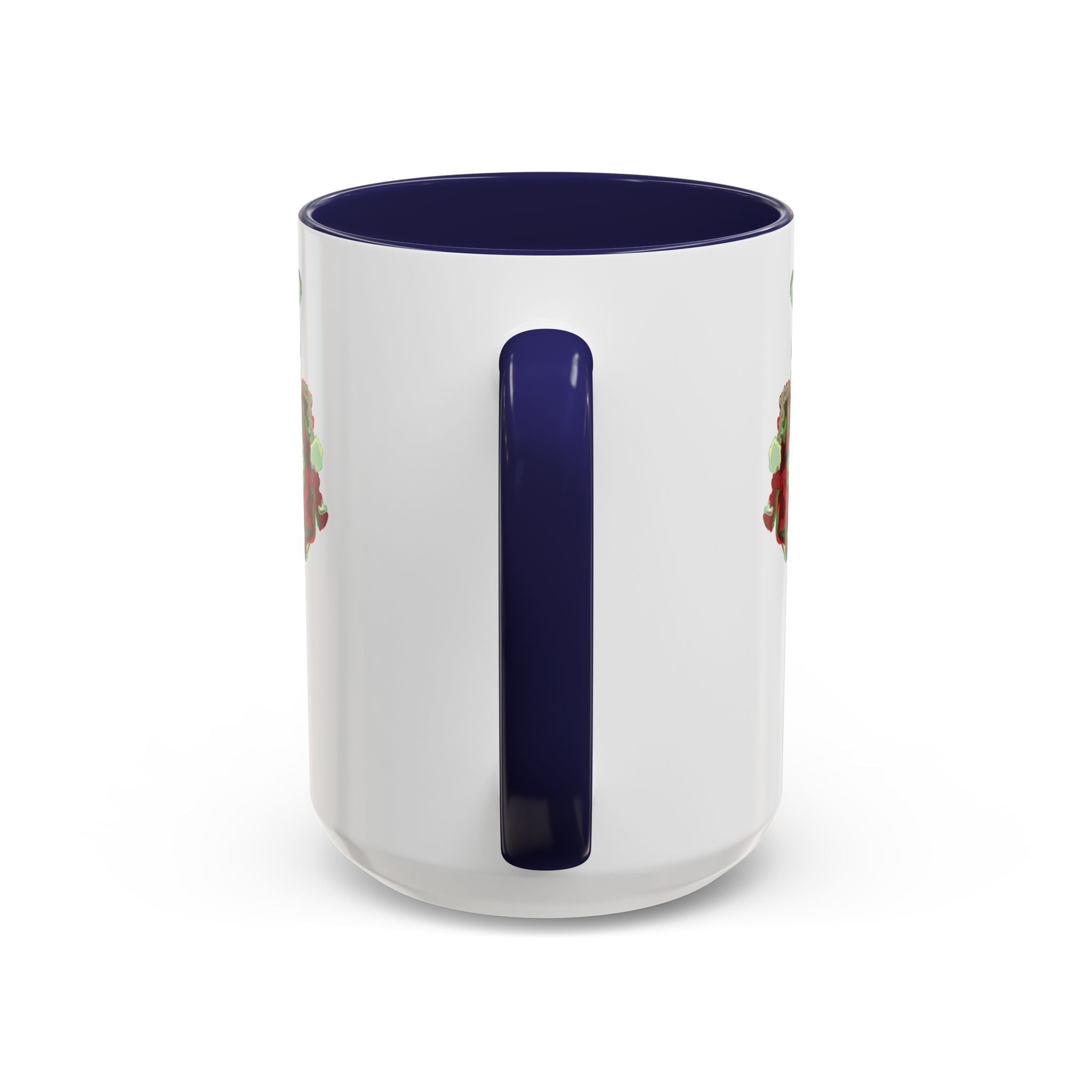 Rooster Two Tone Ceramic Coffee Mugs - Blue Cava