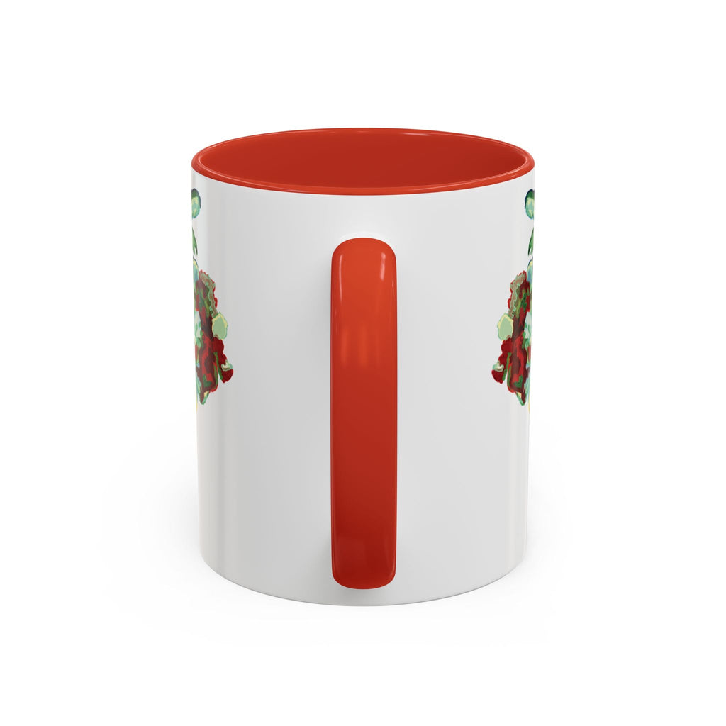 Rooster Two Tone Ceramic Coffee Mugs - Blue Cava