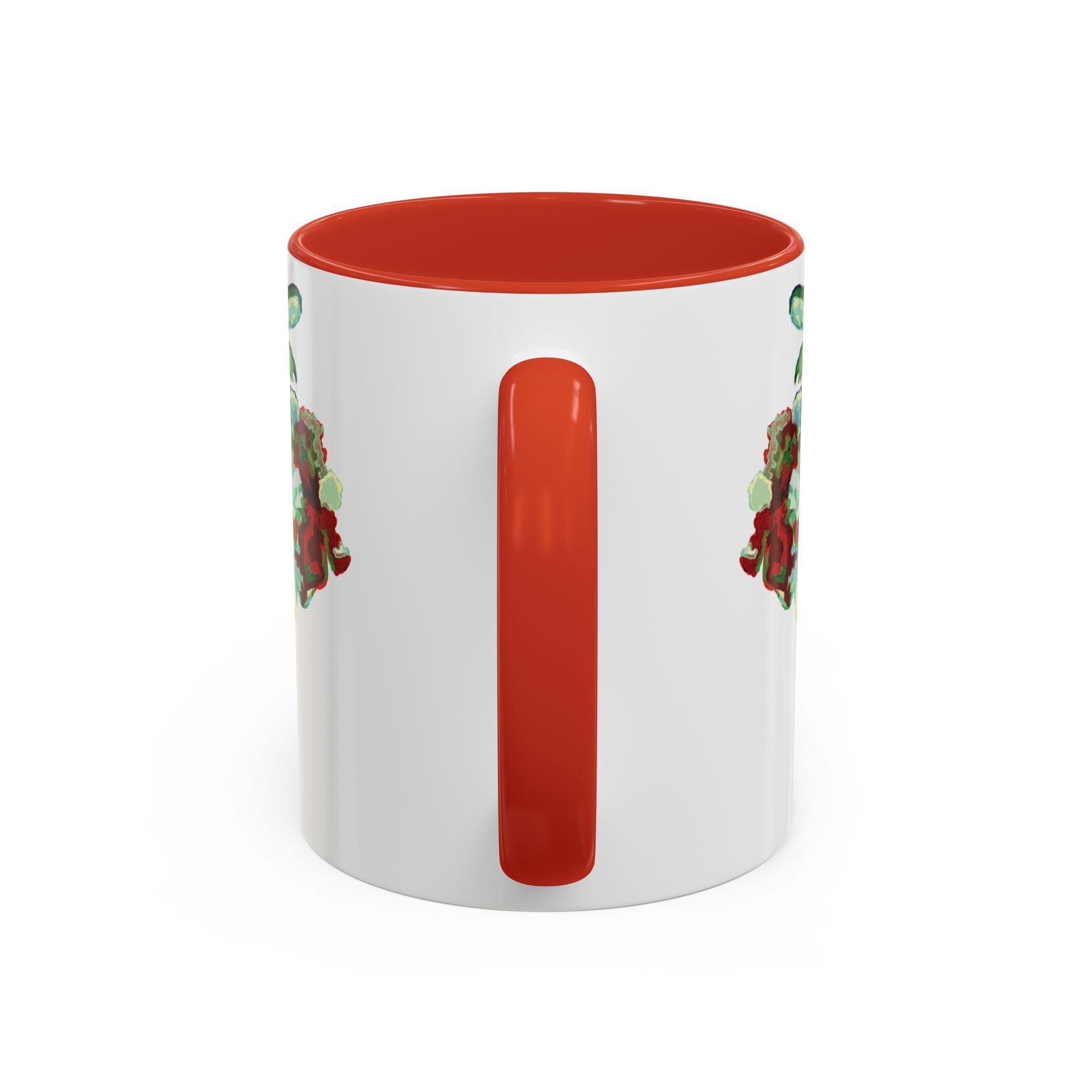 Rooster Two Tone Ceramic Coffee Mugs - Blue Cava