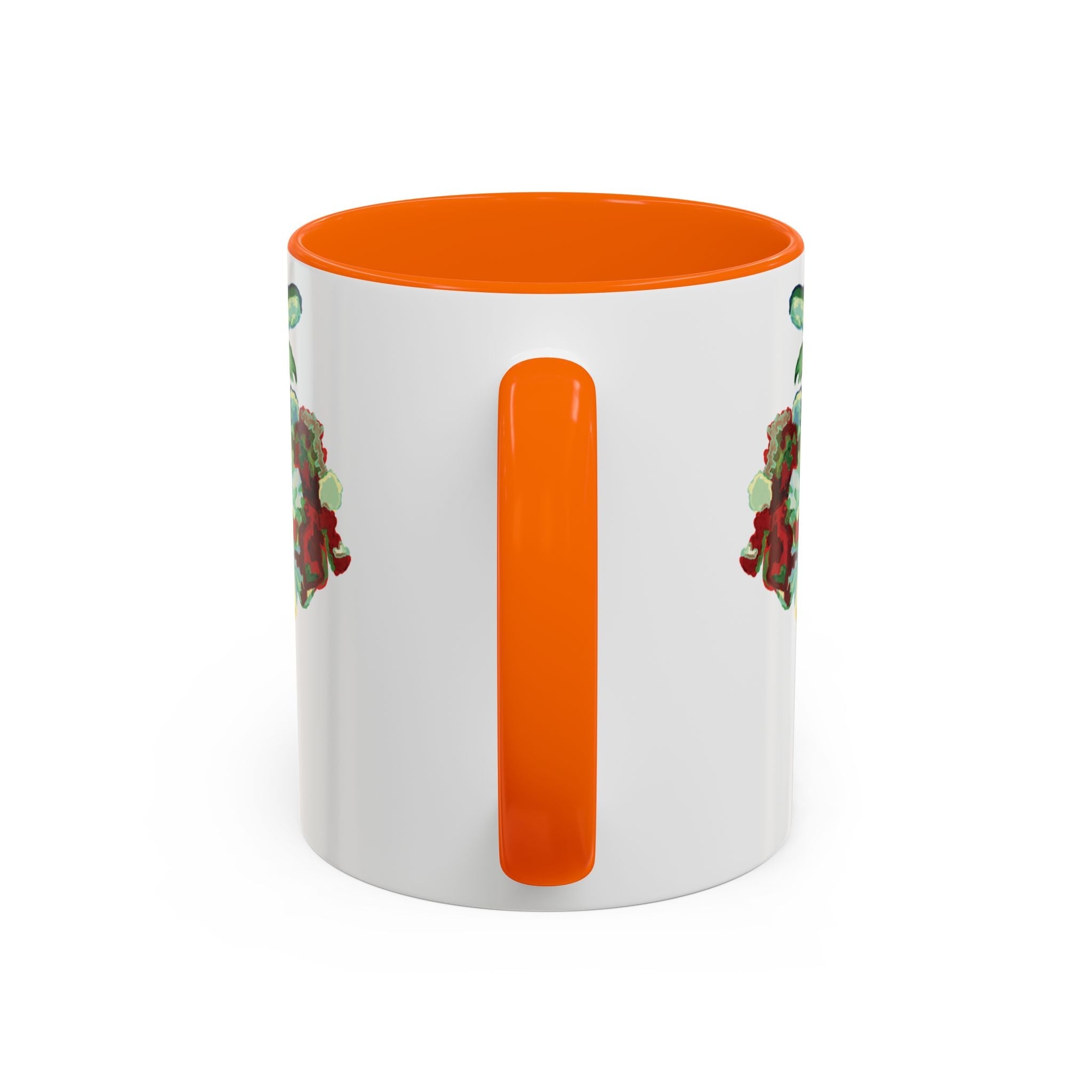 Rooster Two Tone Ceramic Coffee Mugs - Blue Cava