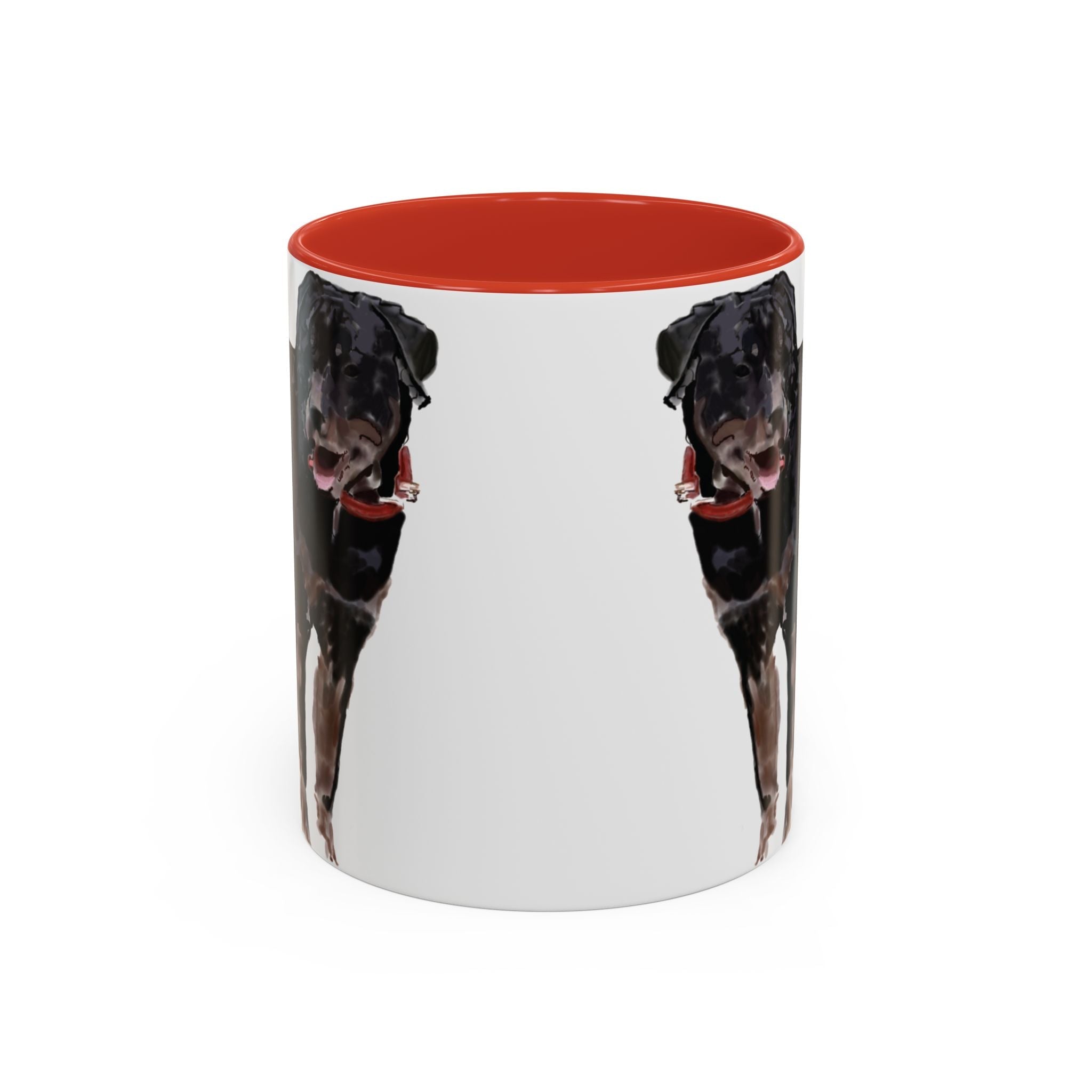 Rottweiler Two Tone Ceramic Coffee Mugs - Blue Cava