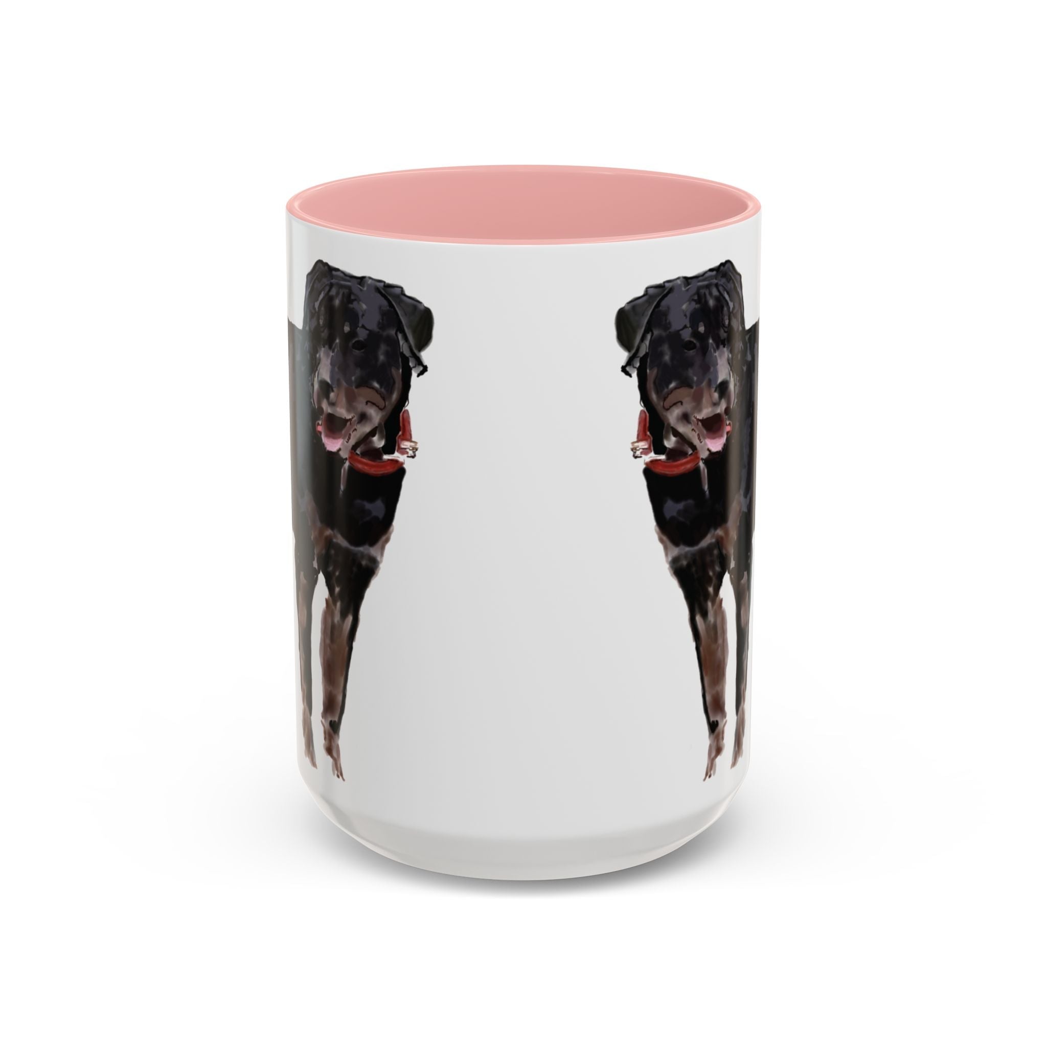 Rottweiler Two Tone Ceramic Coffee Mugs - Blue Cava