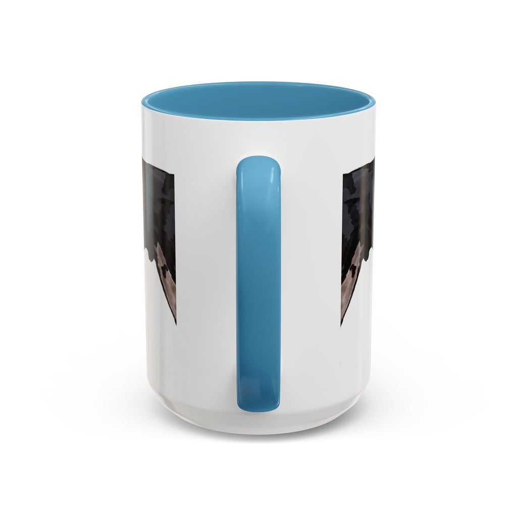 Rottweiler Two Tone Ceramic Coffee Mugs - Blue Cava