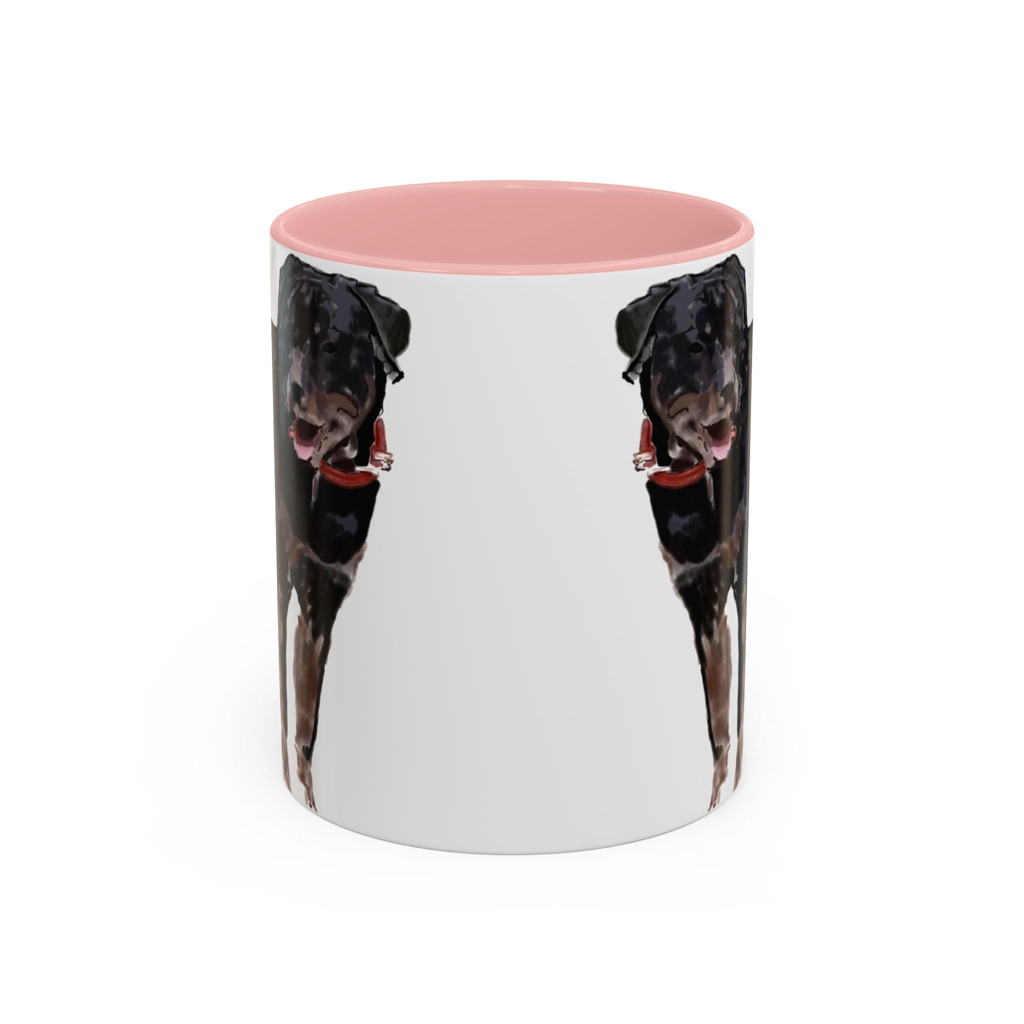 Rottweiler Two Tone Ceramic Coffee Mugs - Blue Cava