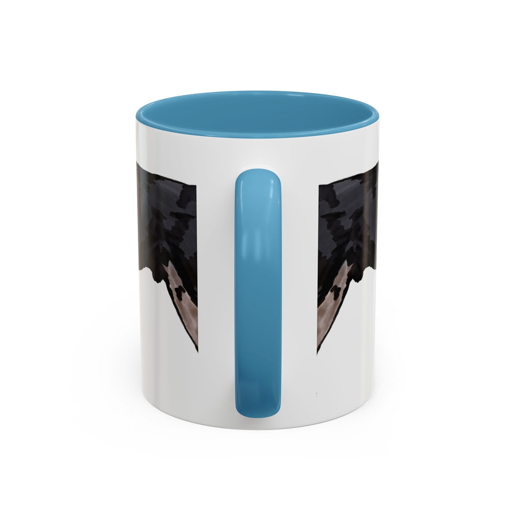 Rottweiler Two Tone Ceramic Coffee Mugs - Blue Cava