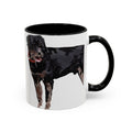 Rottweiler Two Tone Ceramic Coffee Mugs - Blue Cava