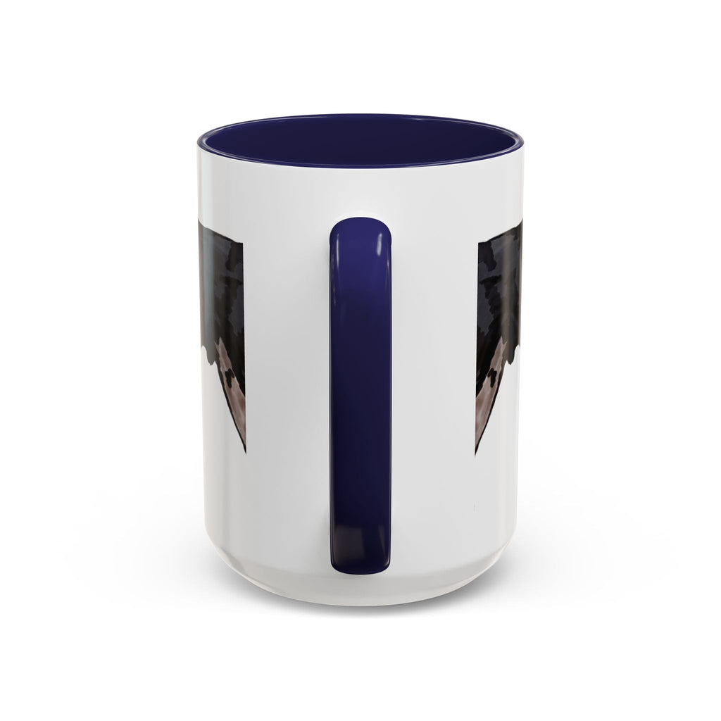 Rottweiler Two Tone Ceramic Coffee Mugs - Blue Cava
