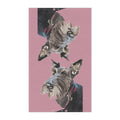Scottish Terrier “Fala” Kitchen Tea Towels - Blue Cava