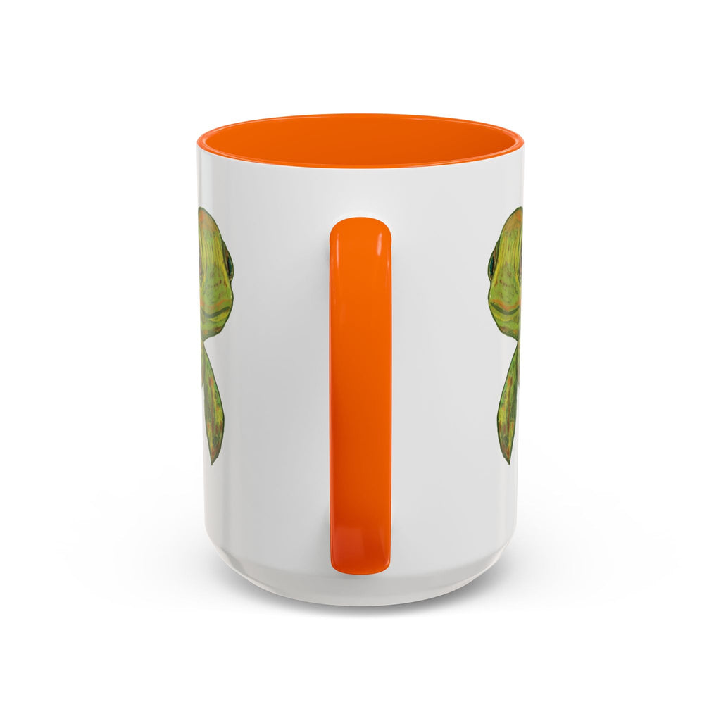 Sea Turtle "Shelly" Two Tone Ceramic Coffee Mugs - Blue Cava
