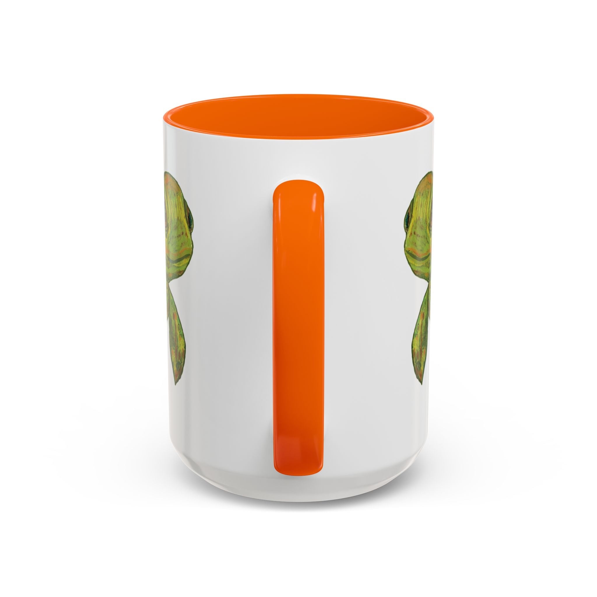 Sea Turtle "Shelly" Two Tone Ceramic Coffee Mugs - Blue Cava