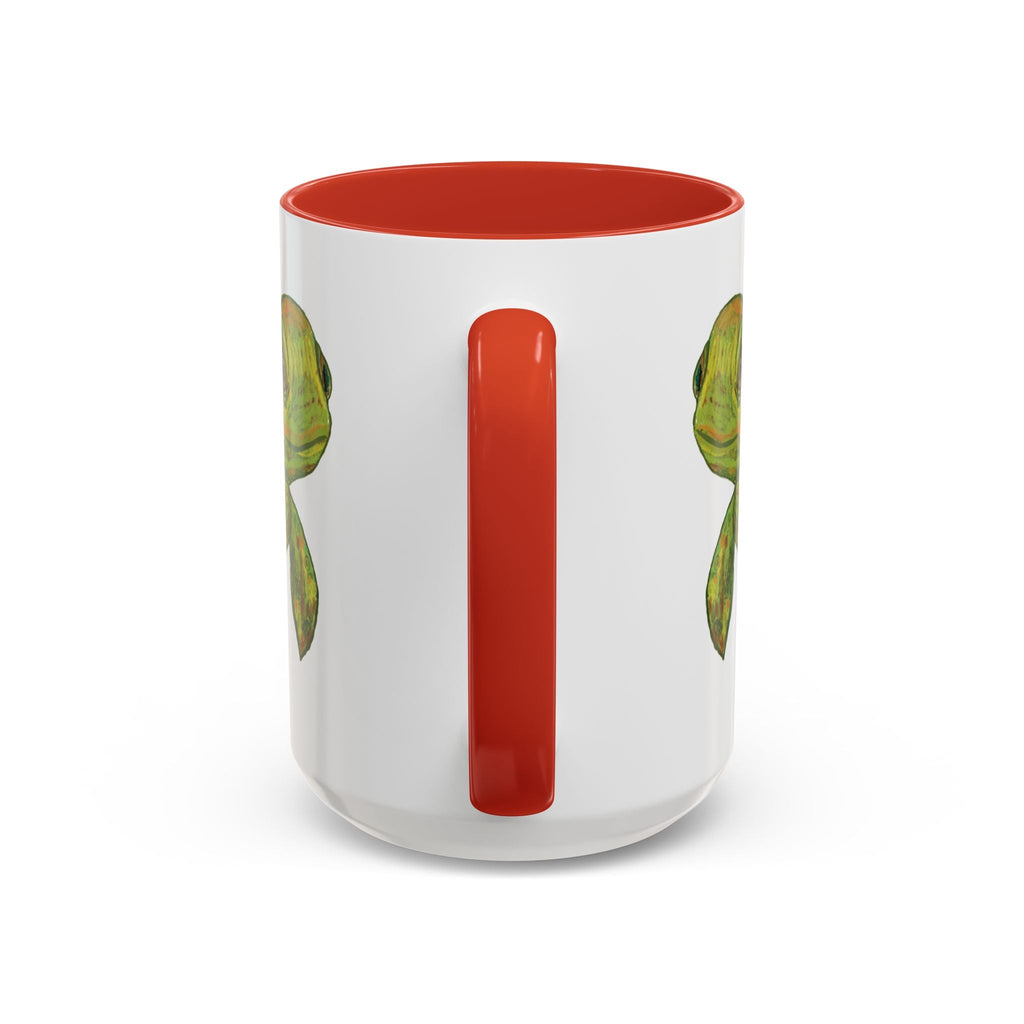 Sea Turtle "Shelly" Two Tone Ceramic Coffee Mugs - Blue Cava