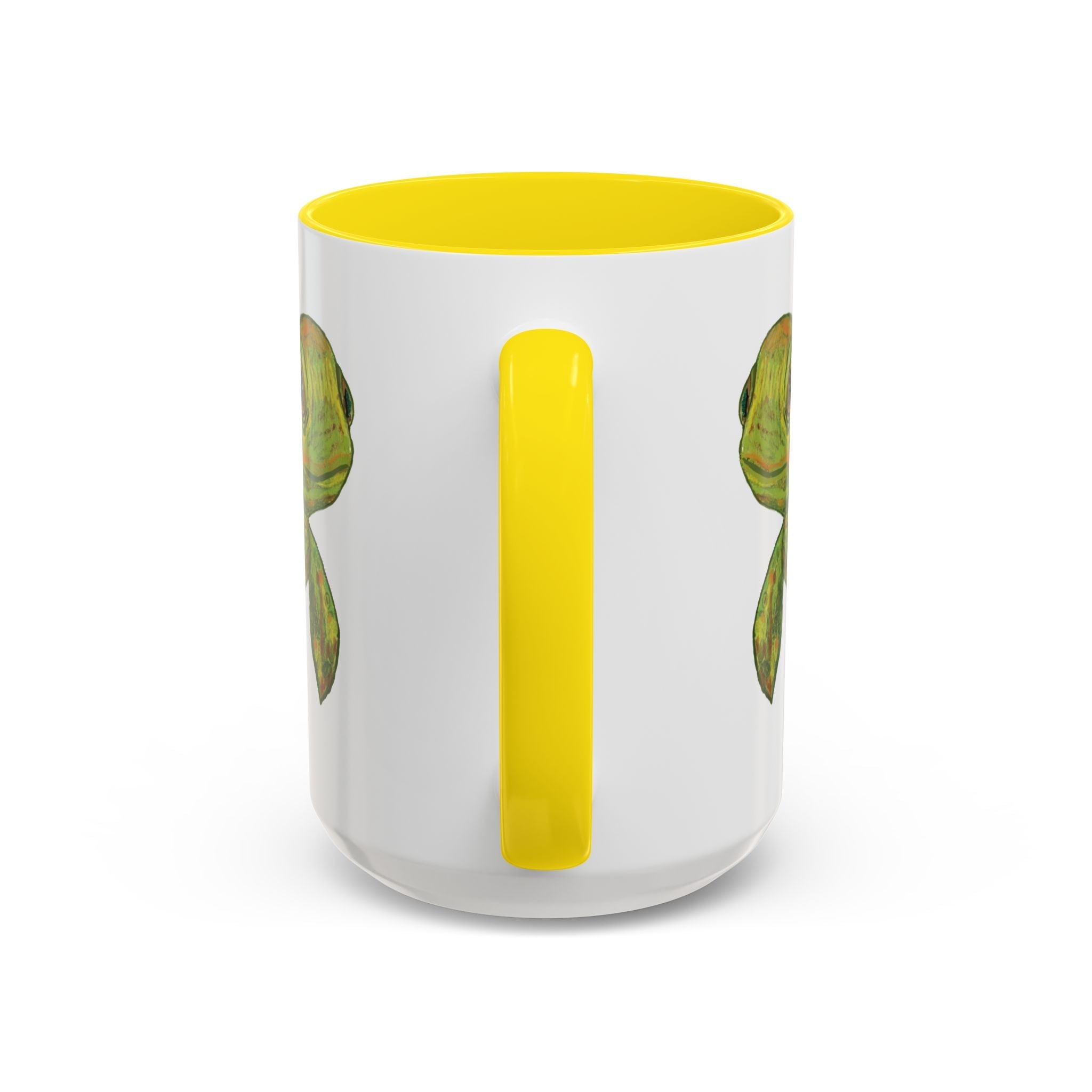 Sea Turtle "Shelly" Two Tone Ceramic Coffee Mugs - Blue Cava