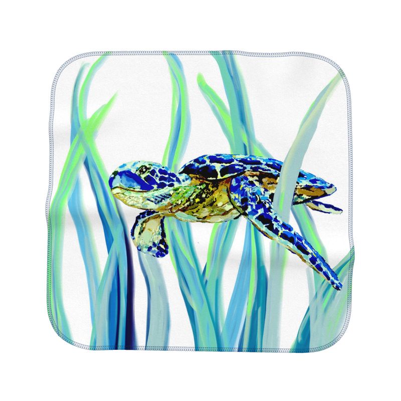 Sea Turtle Wash Cloth - Blue Cava