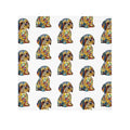 Shih Tzu Mosaic Washcloth Towel – Colorful Patterned Dog - Blue Cava
