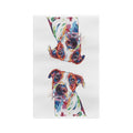 “Skipper” Dog Microfiber Waffle Kitchen Towel - Blue Cava