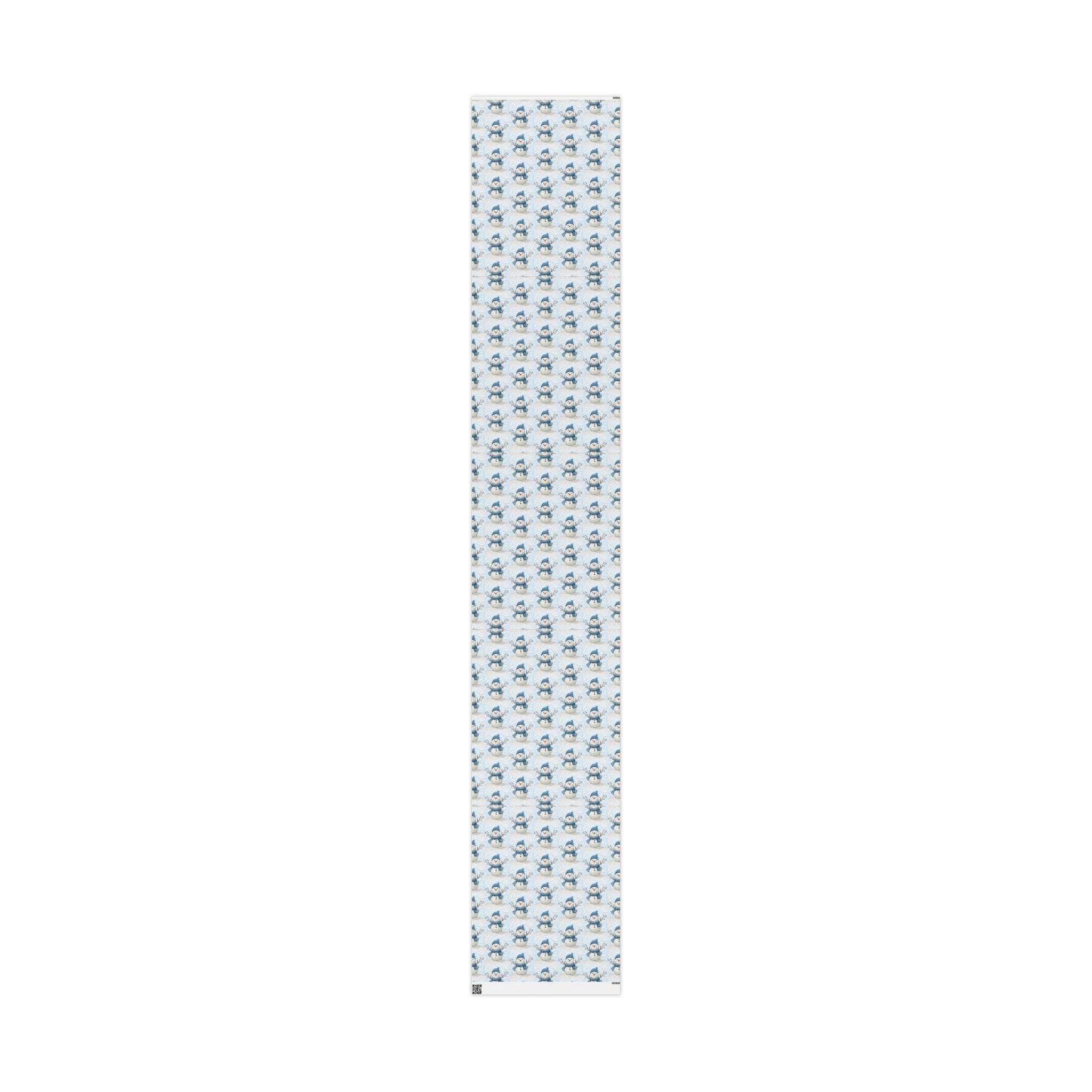 Snowman Gift Wrapping Papers - Blue Cava