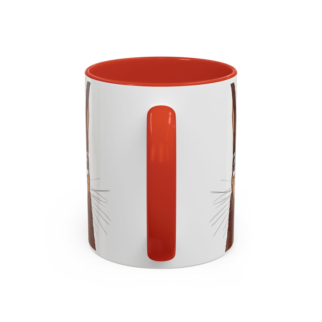 Squirrel Two Tone Ceramic Coffee Mugs - Blue Cava