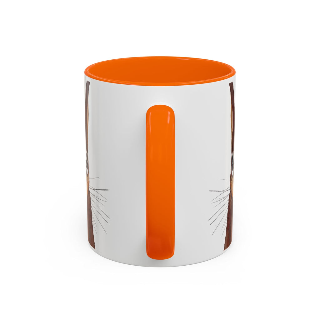Squirrel Two Tone Ceramic Coffee Mugs - Blue Cava