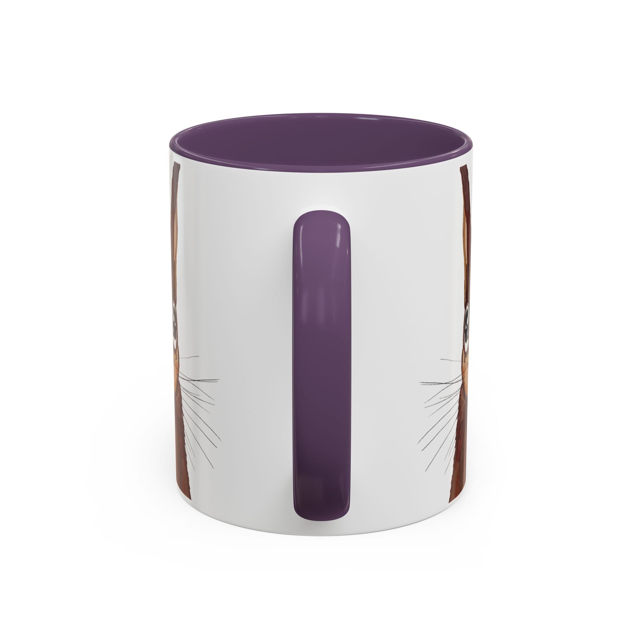 Squirrel Two Tone Ceramic Coffee Mugs - Blue Cava