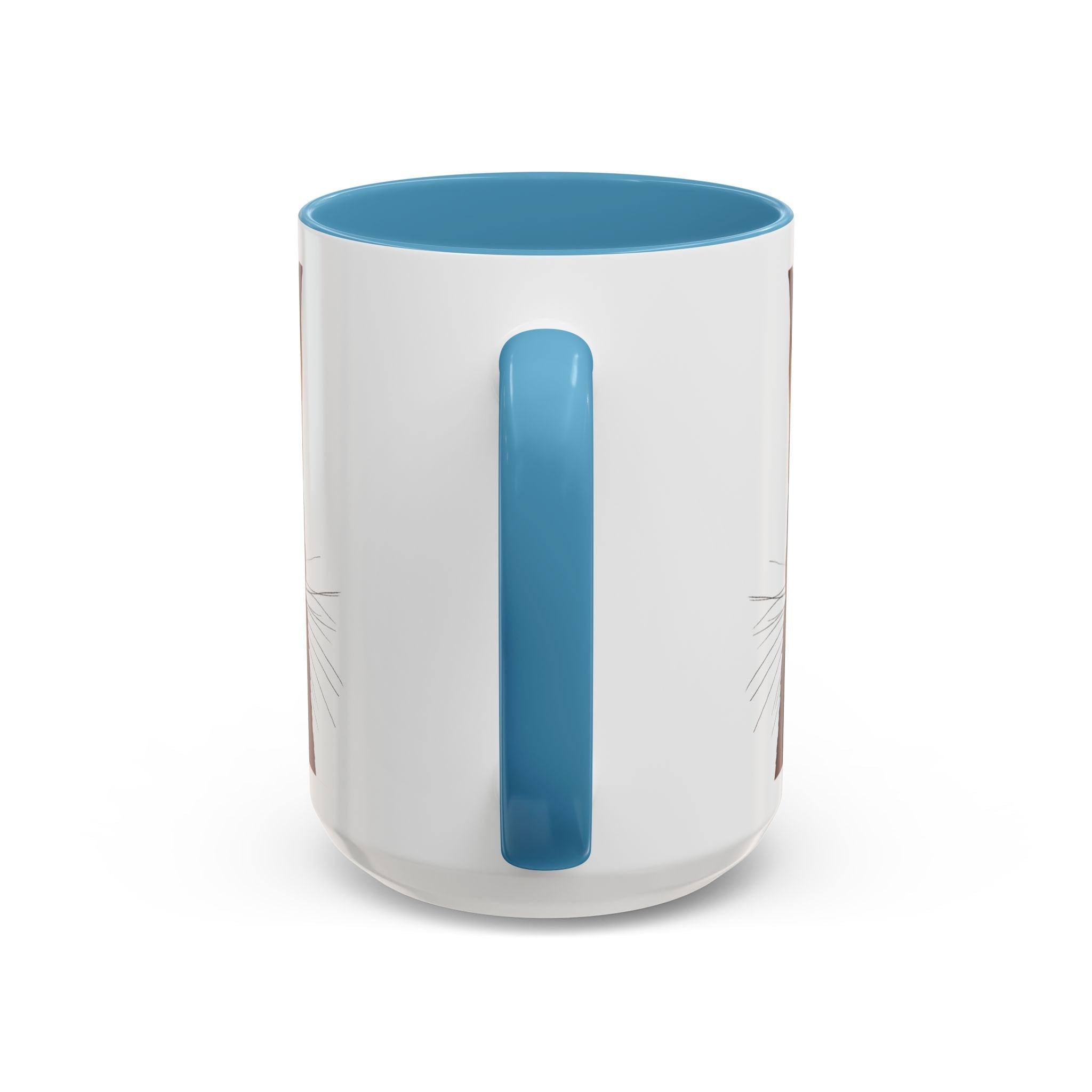 Squirrel Two Tone Ceramic Coffee Mugs - Blue Cava