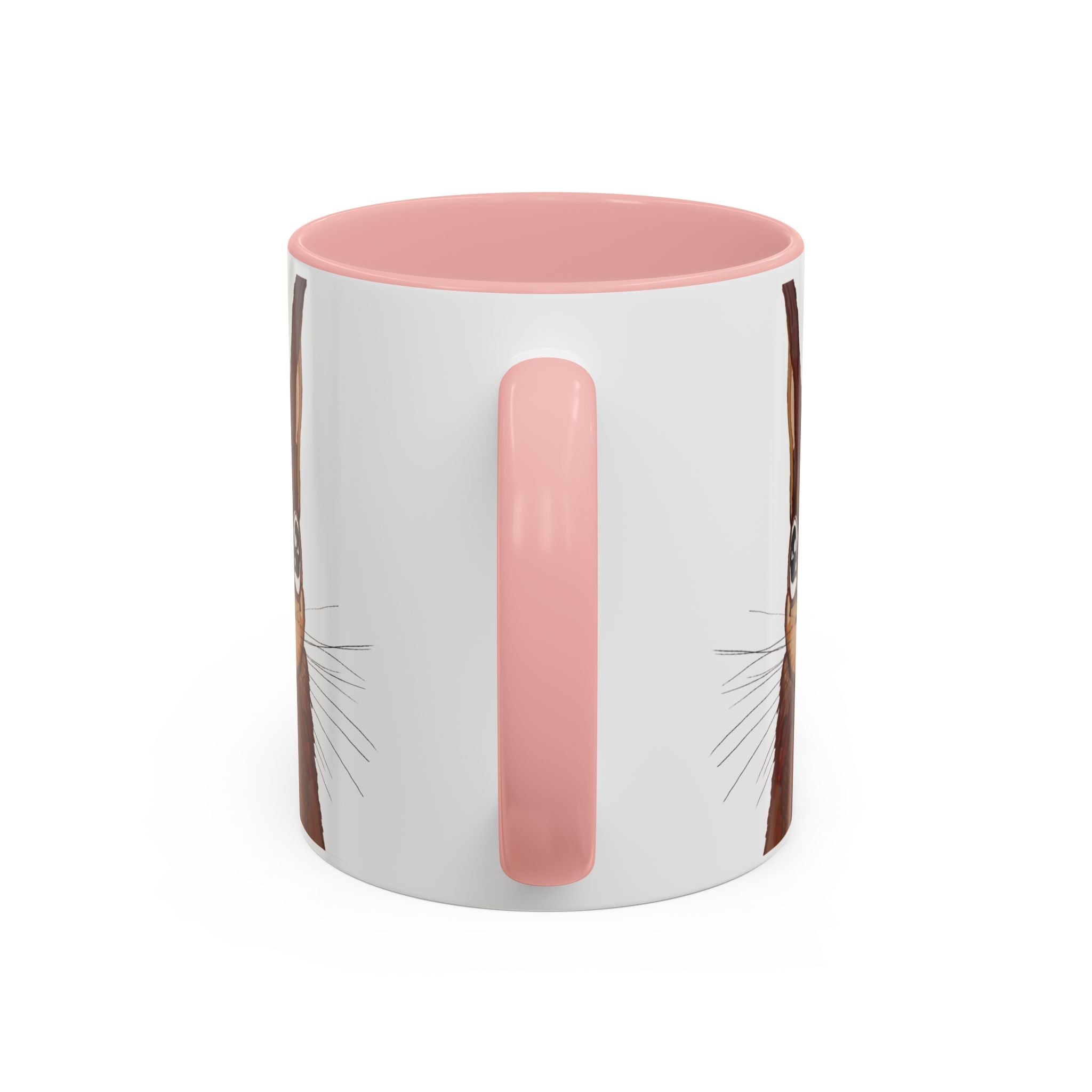 Squirrel Two Tone Ceramic Coffee Mugs - Blue Cava