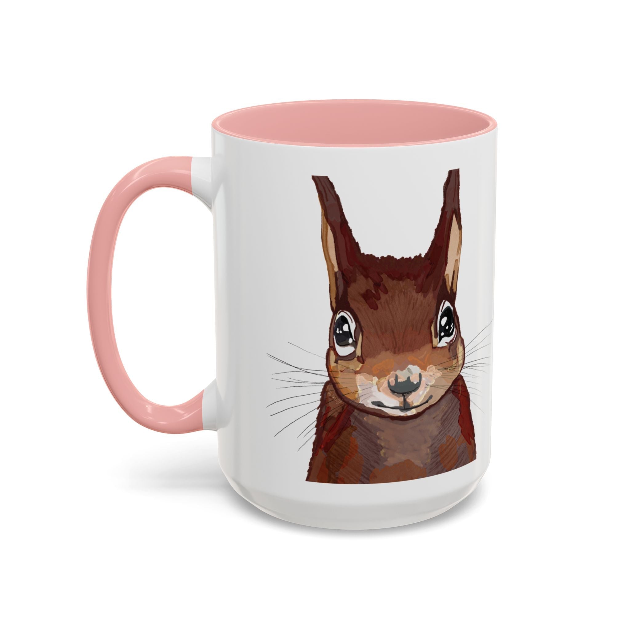 Squirrel Two Tone Ceramic Coffee Mugs - Blue Cava