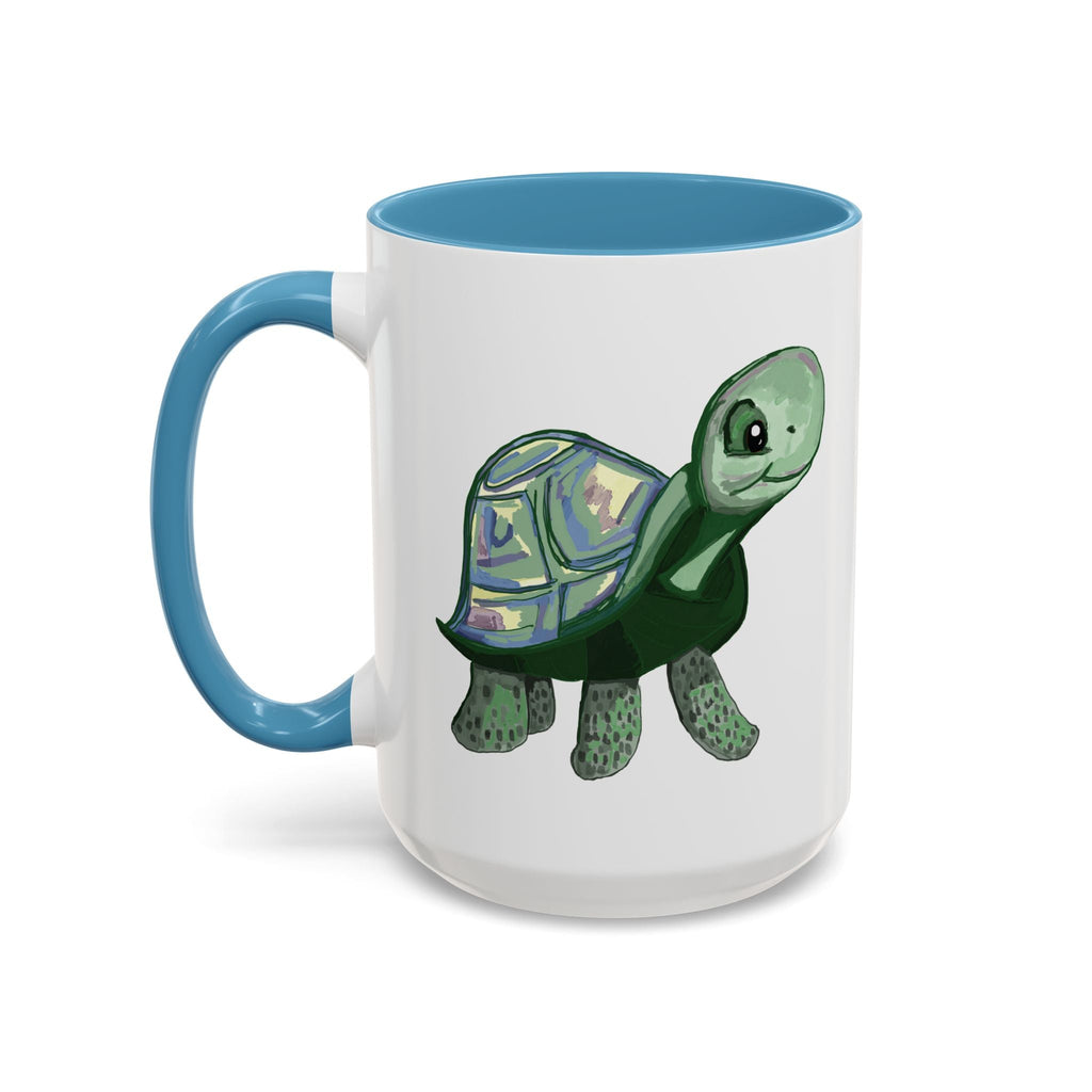 Stewie Sea Turtle Two Tone Ceramic Mug - 11oz & 15oz - Blue Cava