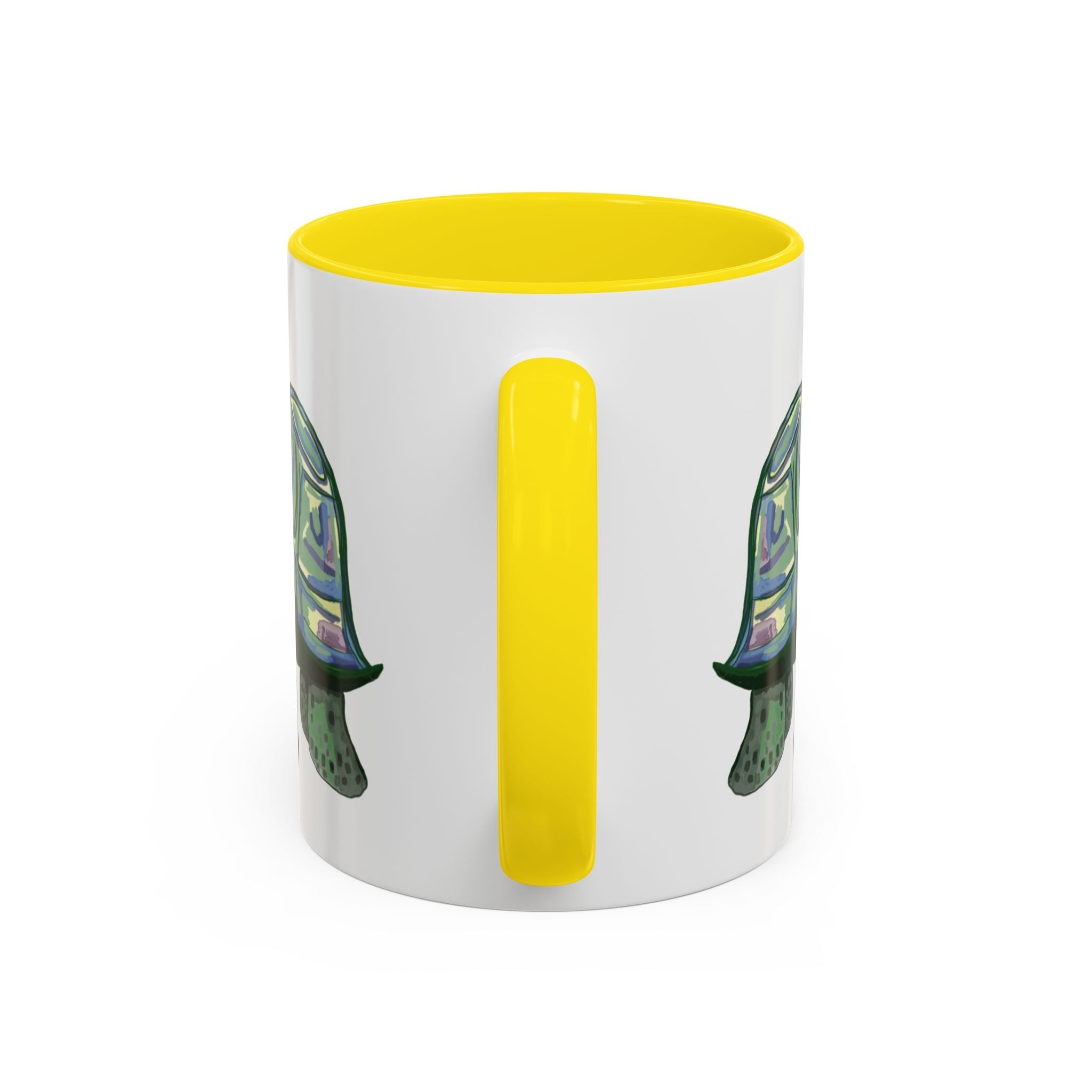 Stewie Sea Turtle Two Tone Ceramic Mug - 11oz & 15oz - Blue Cava