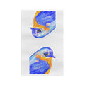 Summer Bird Microfiber Waffle Kitchen Towel - Blue Cava