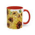 Sunflower Two Tone Ceramic Coffee Mug - Blue Cava
