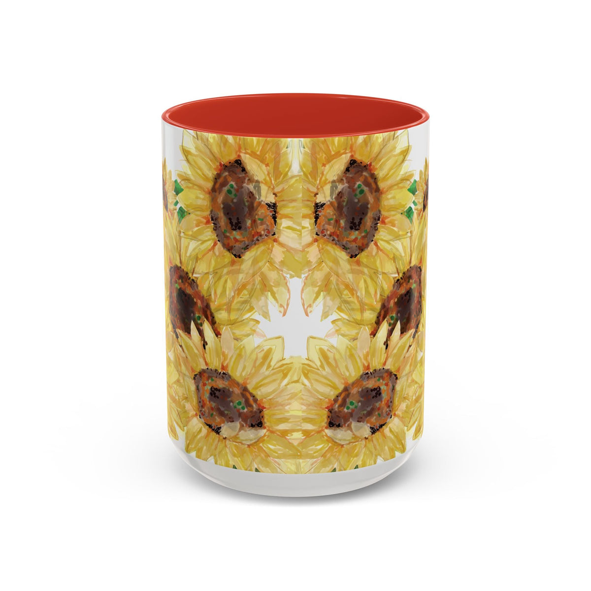 Sunflower Two Tone Ceramic Coffee Mug - Blue Cava