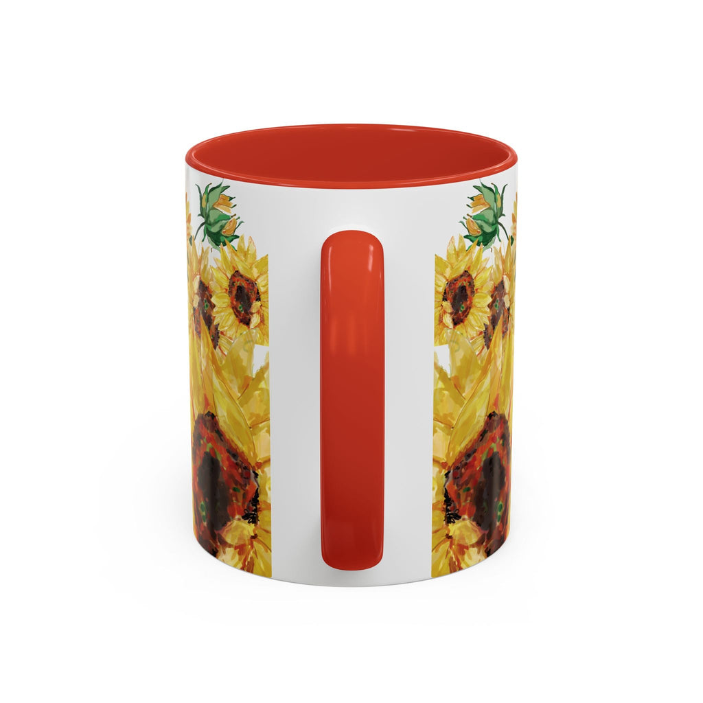 Sunflower Two Tone Ceramic Coffee Mug - Blue Cava