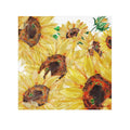 Sunflower Washcloth - Bright Floral Face Towel - Blue Cava