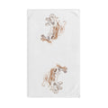 “Teddy” King Charles Puppy Dog Cotton Hand Towel - Blue Cava