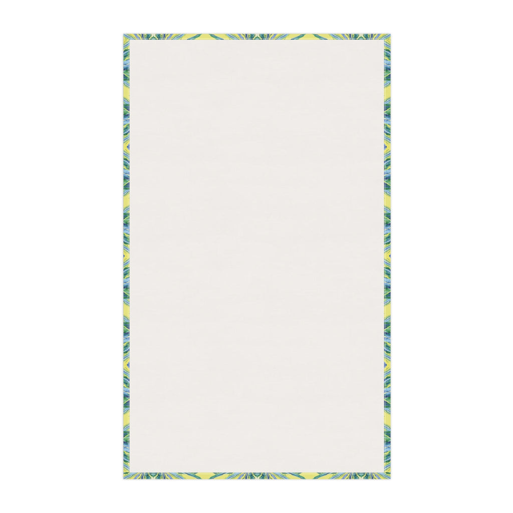 Vibrant Floral Kitchen Tea Towels - Eco - Friendly - Blue Cava