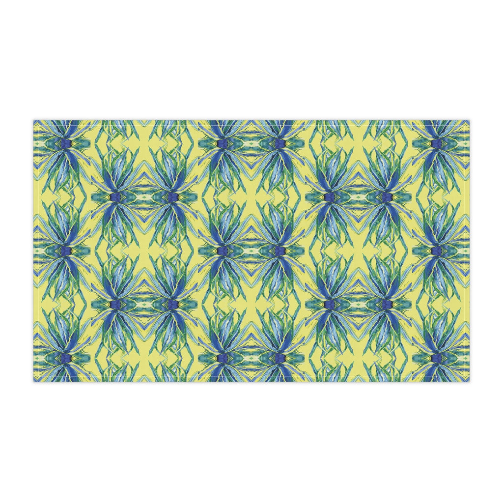 Vibrant Floral Kitchen Tea Towels - Eco - Friendly - Blue Cava