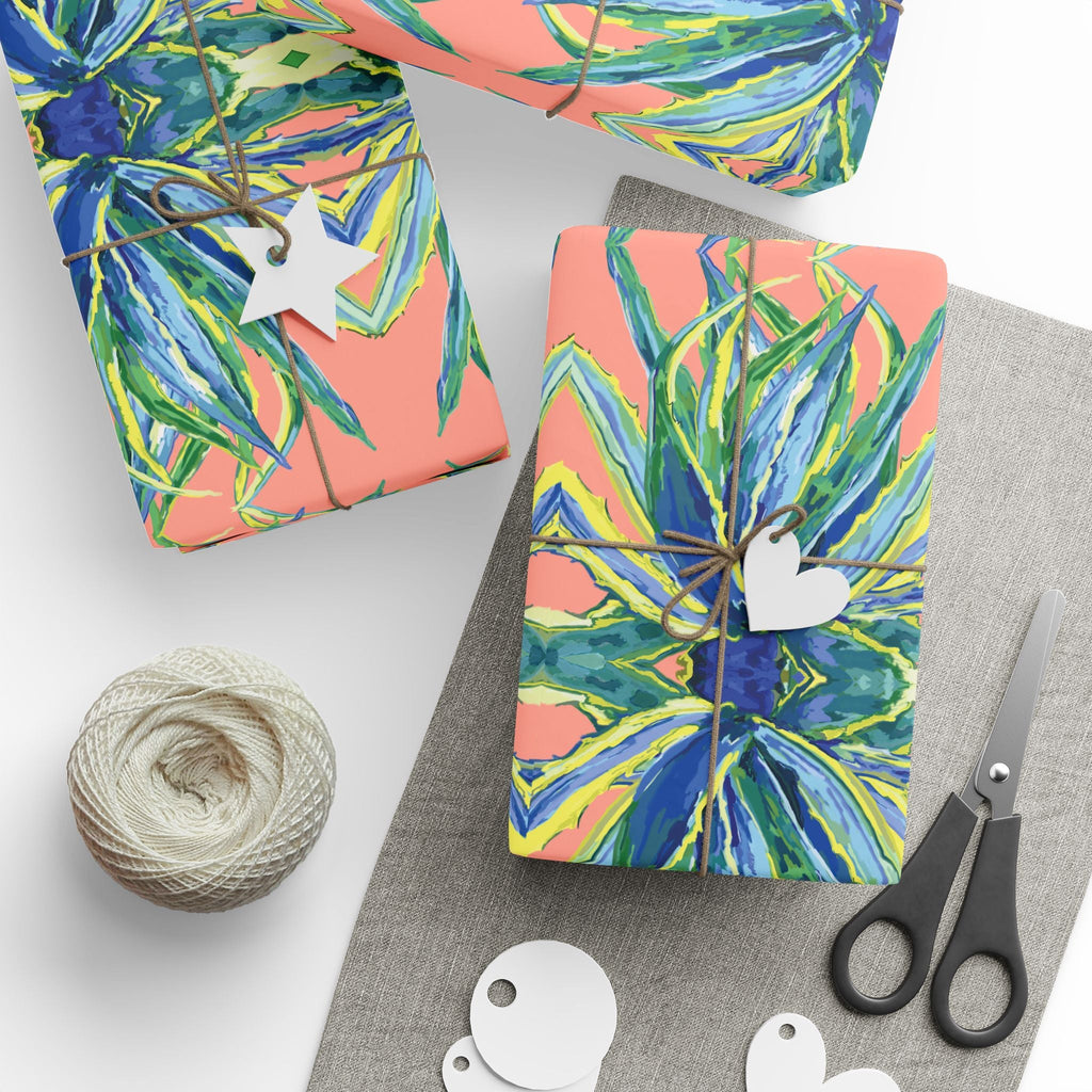 Vibrant Floral Gift Wrapping Paper - Eco-Friendly. Available in matte or glossy, 30 x 36, 30 x 72 and 30 x 180