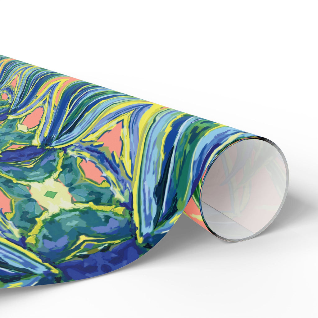 Vibrant Floral Gift Wrapping Paper - Eco-Friendly. Available in matte or glossy, 30 x 36, 30 x 72 and 30 x 180