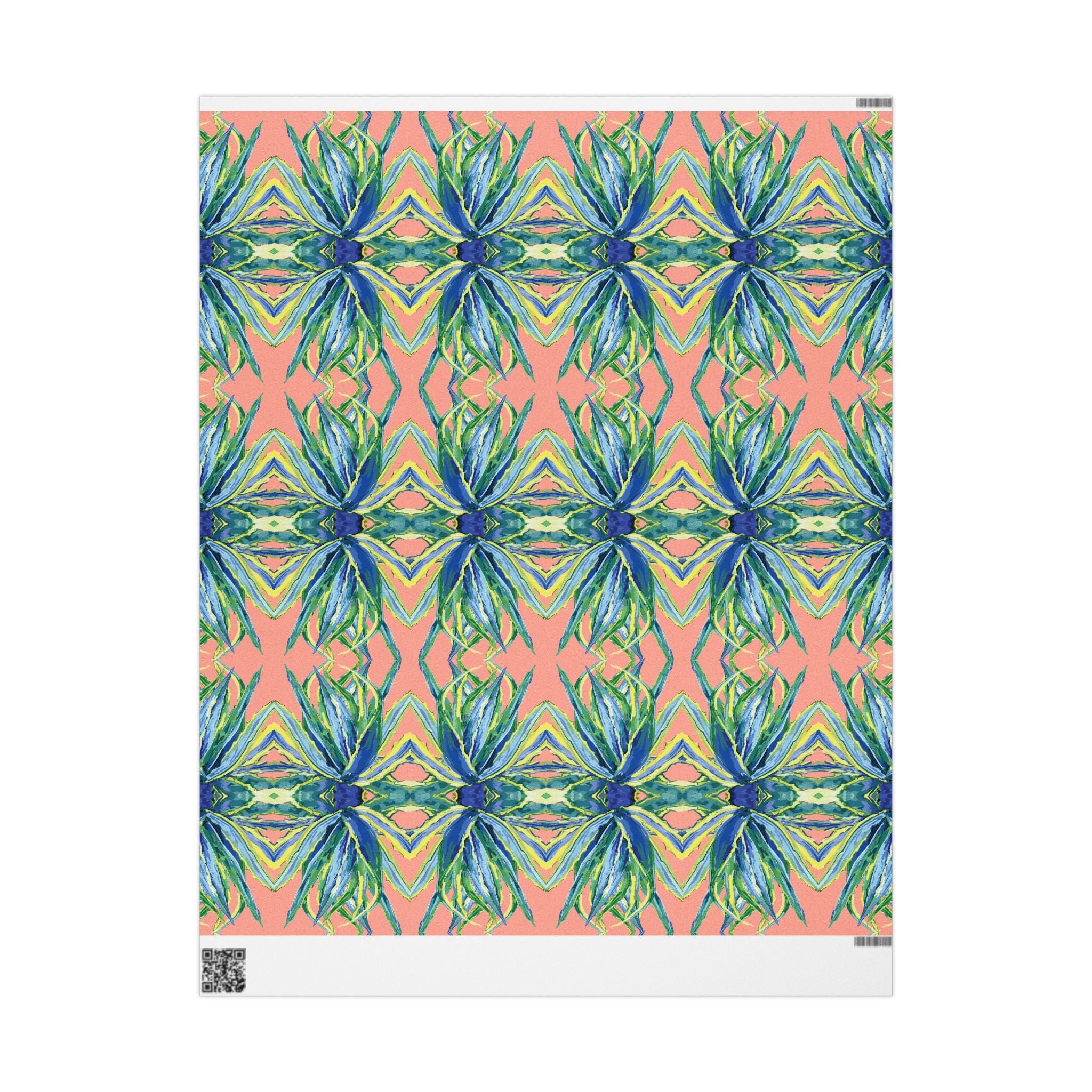 Vibrant Floral Gift Wrapping Paper - Eco-Friendly. Available in matte or glossy, 30 x 36, 30 x 72 and 30 x 180