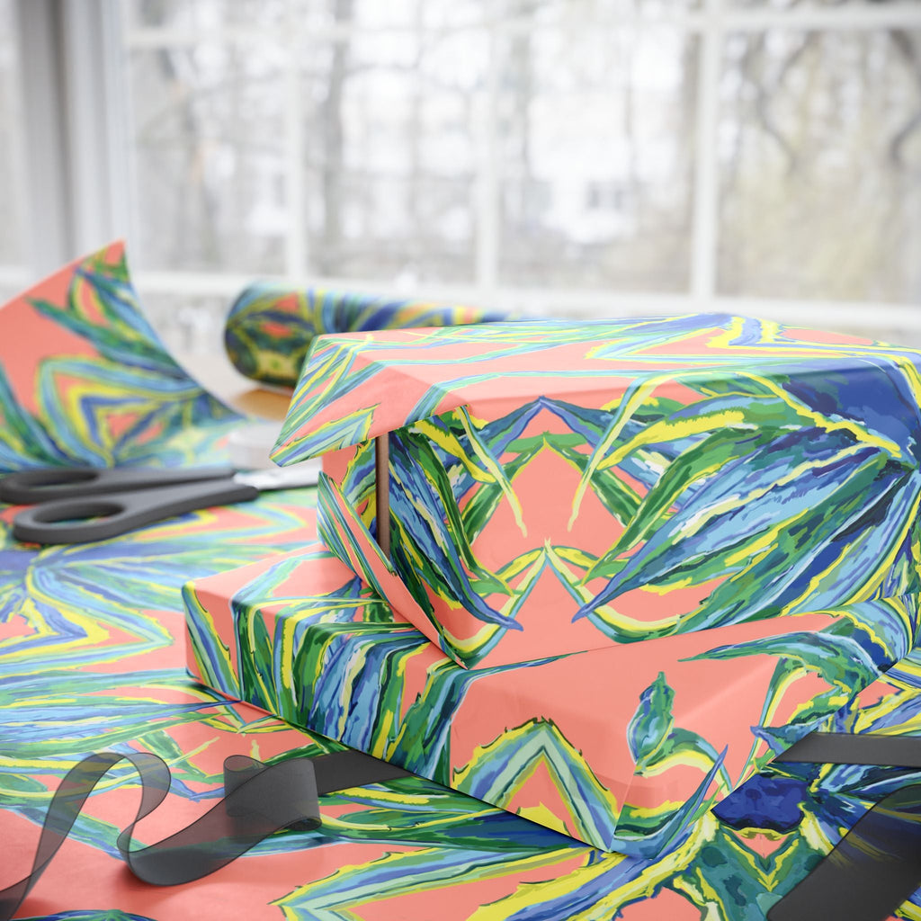 Vibrant Floral Gift Wrapping Paper - Eco-Friendly. Available in matte or glossy, 30 x 36, 30 x 72 and 30 x 180