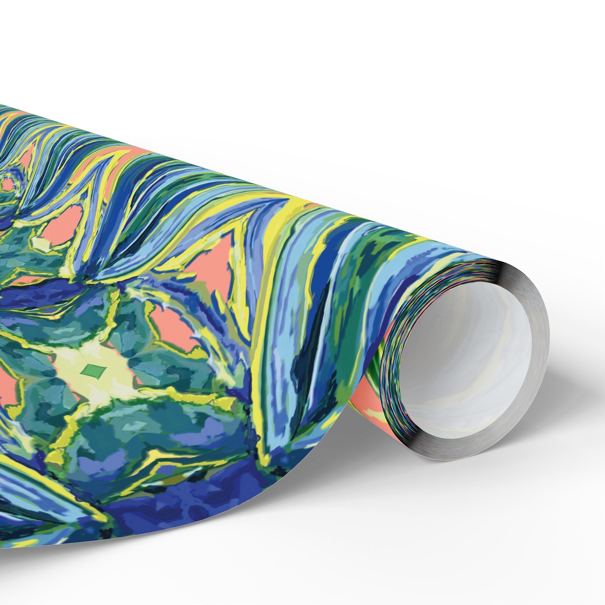 Vibrant Floral Gift Wrapping Paper - Eco-Friendly. Available in matte or glossy, 30 x 36, 30 x 72 and 30 x 180