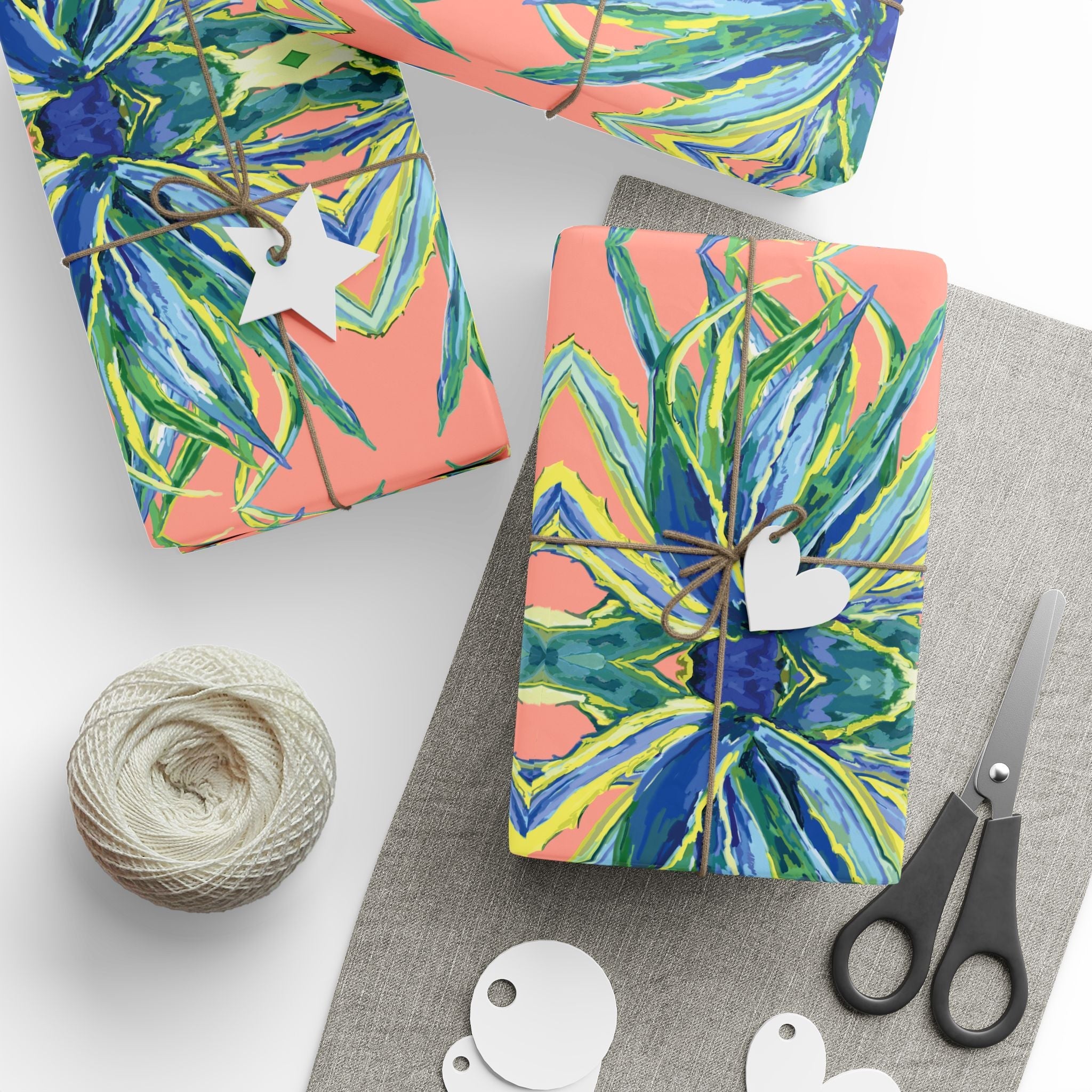 Vibrant Floral Gift Wrapping Paper - Eco-Friendly. Available in matte or glossy, 30 x 36, 30 x 72 and 30 x 180