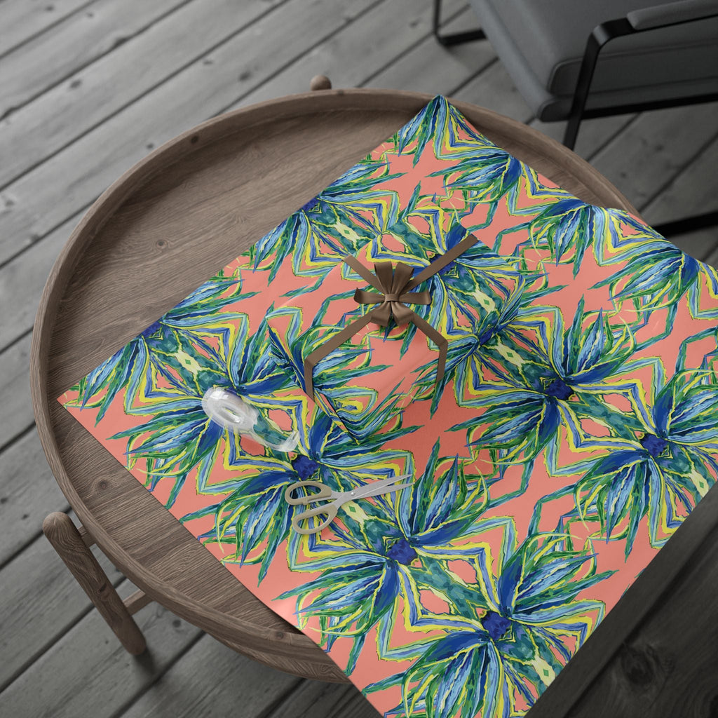 Vibrant Floral Gift Wrapping Paper - Eco-Friendly. Available in matte or glossy, 30 x 36, 30 x 72 and 30 x 180