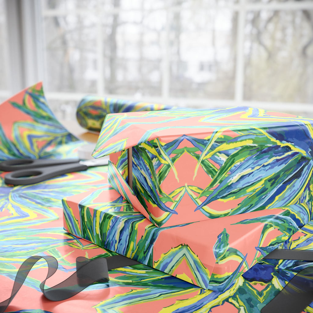 Vibrant Floral Gift Wrapping Paper - Eco-Friendly. Available in matte or glossy, 30 x 36, 30 x 72 and 30 x 180