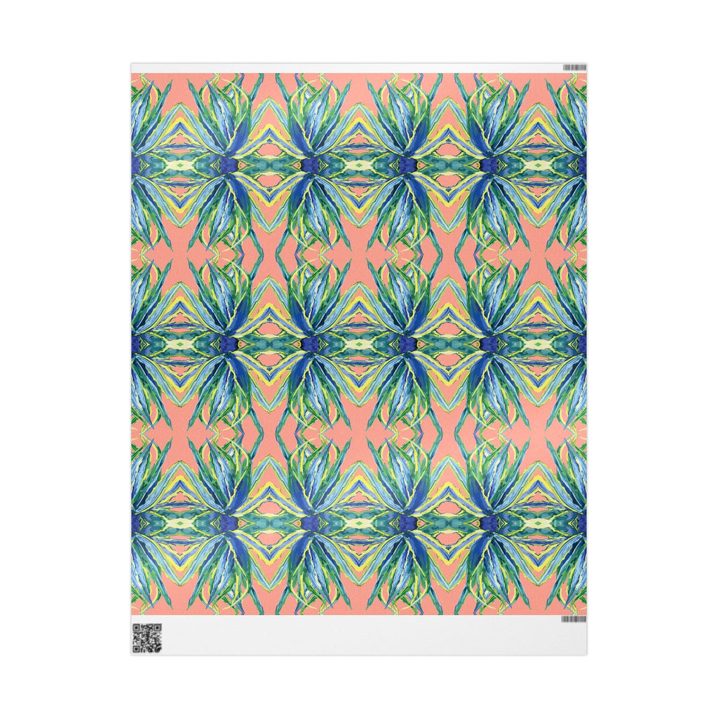 Vibrant Floral Gift Wrapping Paper - Eco-Friendly. Available in matte or glossy, 30 x 36, 30 x 72 and 30 x 180