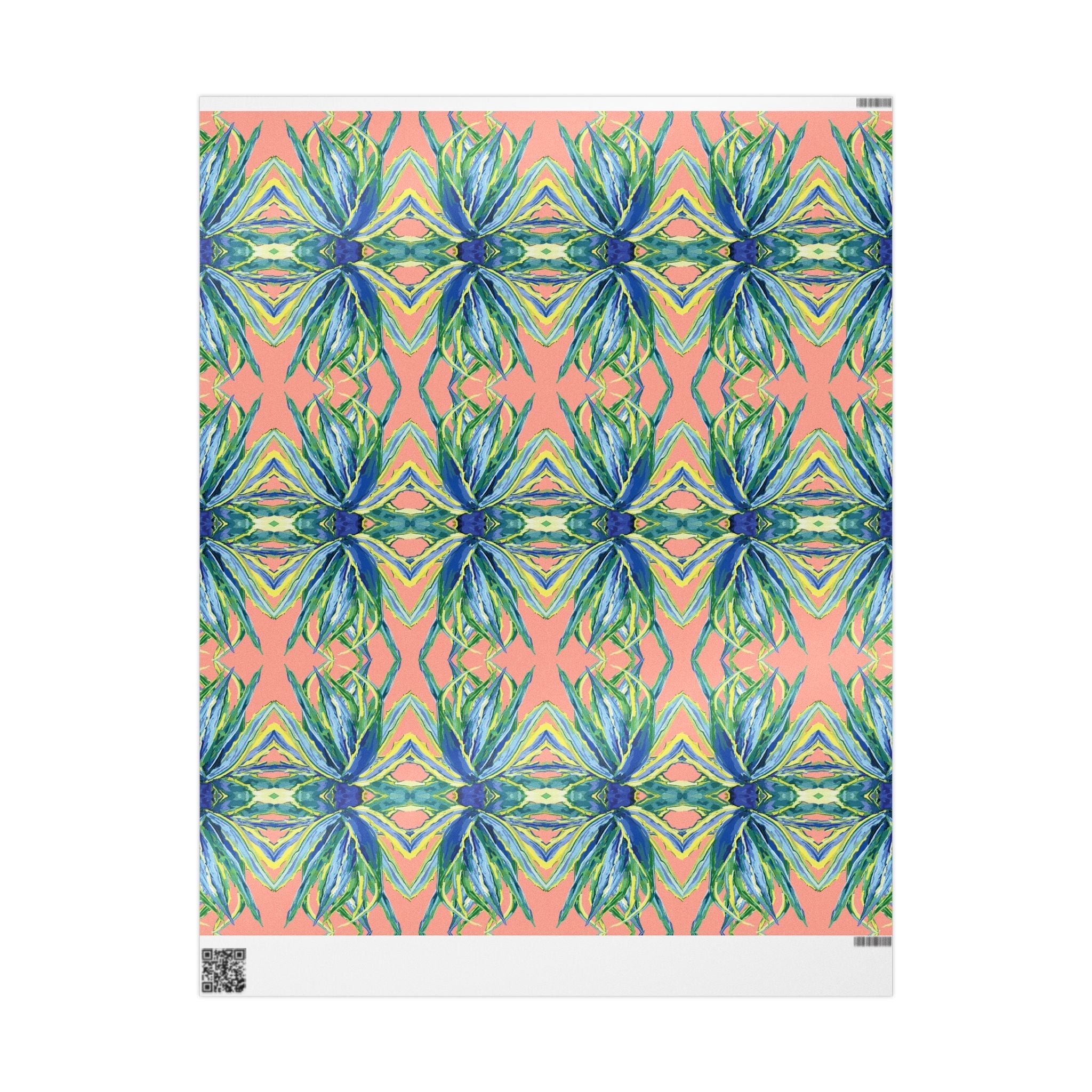 Vibrant Floral Gift Wrapping Paper - Eco-Friendly. Available in matte or glossy, 30 x 36, 30 x 72 and 30 x 180