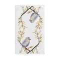 Watercolor Bird Cotton Hand Towel - Blue Cava