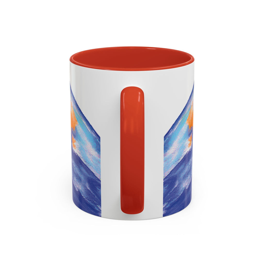 Watercolor Bluebird Two Tone Ceramic Coffee Mugs - Blue Cava